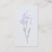 Lavendel-Iris und Knospen Visitenkarte (Rückseite)