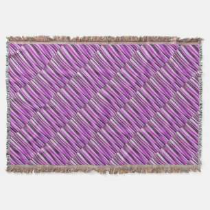 Lavendel-, Iris-und Trauben-Stripy Muster Decke