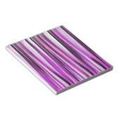 Lavendel-, Iris-und Trauben-Stripy Muster Notizblock (angewinkelt)