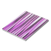 Lavendel-, Iris-und Trauben-Stripy Muster Notizblock (Rotiert)