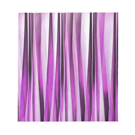 Lavendel-, Iris-und Trauben-Stripy Muster Notizblock (Vorderseite)
