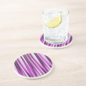 Lavendel-, Iris-und Trauben-Stripy Muster Untersetzer (Seite)