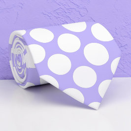 Lavendel-Jumbo-Polka-Punkte individuelle Krawatte