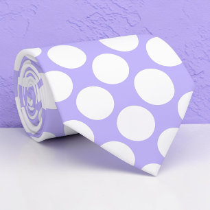 Lavendel-Jumbo-Polka-Punkte individuelle Krawatte