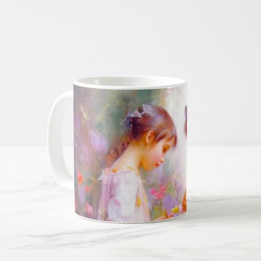 Lavendel Kaffeetasse (Vorderseite Links)