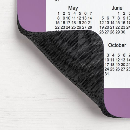 Lavendel-Kalender 2016 durch Janz Mousepad (Ecke)