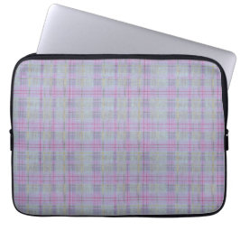 Lavendel-Karo-Harmonie Laptopschutzhülle