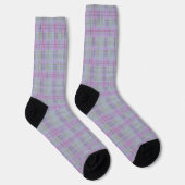 Lavendel-Karo-Harmonie Socken (Rechts)