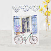 Lavendel Karte (Gelbe Blume)