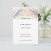 Lavendel-Keltisch-Botanische-Save-the-Date-Karte Save The Date (Stehend Vorderseite)