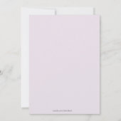 Lavendel-Kirschblüte-Kommunions-Einladung Einladung (Rückseite)