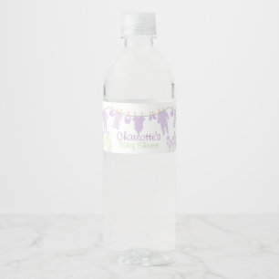 Lavendel kleine Kleidungs-Babyparty Wasserflaschenetikett