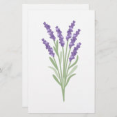 Lavendel-Kraut Briefpapier (Vorne/Hinten)