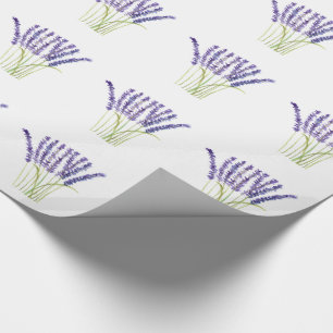 Lavendel Kräuter Aquarell Lila Blumen Elegant W Geschenkpapier