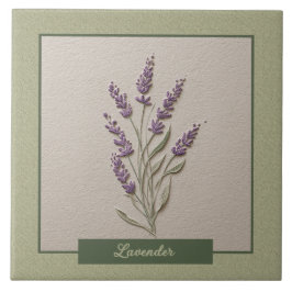 Lavendel-Kräuter-Küche Lila Faux-Relief Fliese