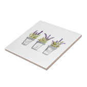 Lavendel-Kräuter-Topfpflanze Fliese (Seite)
