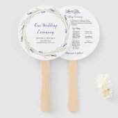 Lavendel-Kräuterpflanzen und Grünkleider-Programme Fächer (Vorne und Hinten)