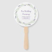 Lavendel-Kräuterpflanzen und Grünkleider-Programme Fächer (Vorderseite)