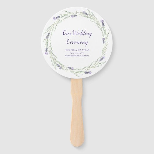 Lavendel-Kräuterpflanzen und Grünkleider-Programme Fächer (Vorderseite)