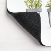 Lavendel-Kräutertöpfe Mousepad (Ecke)