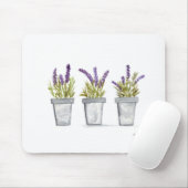 Lavendel-Kräutertöpfe Mousepad (Mit Mouse)