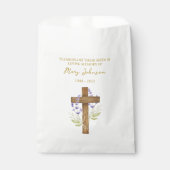 Lavendel-Kreuz-Samenpackung Trauerbeutel Geschenktütchen (Vorderseite)
