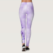 Lavendel-Krokus-Blumen-Leggings Leggings (Rückseite)