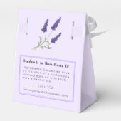 Lavendel Kunsthandwerkseife - Handmade Products Be Geschenkschachtel (Rückseite)