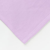 Lavendel Kuscheldecke – personalisierter Eigenname Fleecedecke (Ecke)