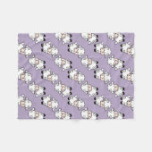 Lavendel-Lamm-Schafe Fleecedecke (Vorderseite (Horizontal))