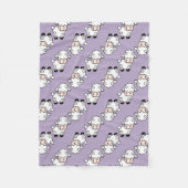 Lavendel-Lamm-Schafe Fleecedecke (Vorderseite)