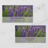 Lavendel | Lavendel Visitenkarte (Vorne/Hinten)