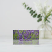 Lavendel | Lavendel Visitenkarte (Stehend Vorderseite)