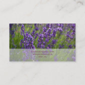 Lavendel | Lavendel Visitenkarte (Rückseite)