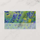 Lavendel | Lavendel Visitenkarte (Rückseite)