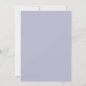 Lavendel Lebendige Boho-Hochzeit Einladung (Rückseite)