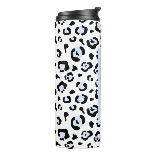 Lavendel Leopard Print Thermosbecher (Nach links gedreht)