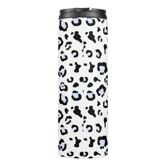 Lavendel Leopard Print Thermosbecher (Rückseite)