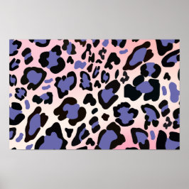 Lavendel Leopard Print: Weiches, stilvolles Wild D Poster