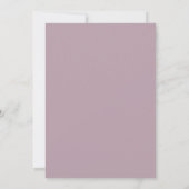 Lavendel-Lichtsummerhochzeit Einladung (Rückseite)