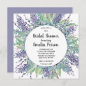 Lavendel Liebe Eukalyptus-Brautparty Einladung (Vorne/Hinten)