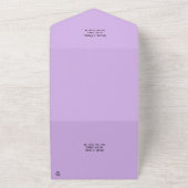 Lavendel, Liebe & Hingabe, Hochzeit All In One Einladung (Außenbereich)