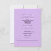 Lavendel, Liebe & Hingabe, Hochzeit, UAWG Dankeskarte (Rückseite)