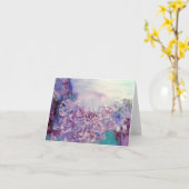 Lavendel-Liebe Karte (Gelbe Blume)