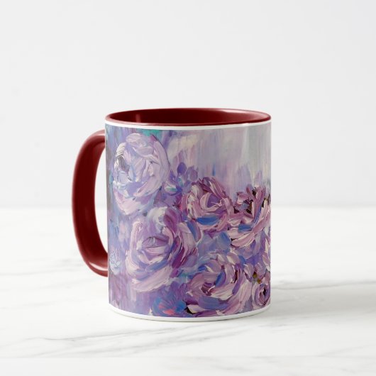 Lavendel-Liebe Tasse (Vorderseite Links)