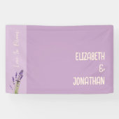Lavendel-Liebes-Hochzeit Banner (Horizontal)