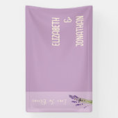 Lavendel-Liebes-Hochzeit Banner (Vertikal)