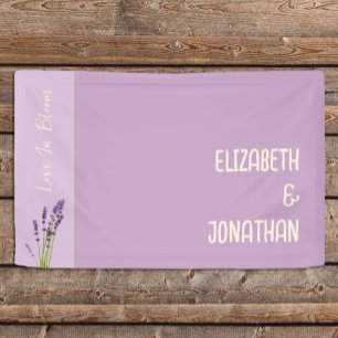 Lavendel-Liebes-Hochzeit Banner