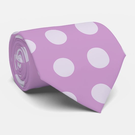 Lavendel + Likuspunkte Krawatte (Gerollt)