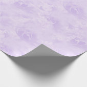 Lavendel Lila Abstraktes Federmuster Geschenkpapier (Ecke)